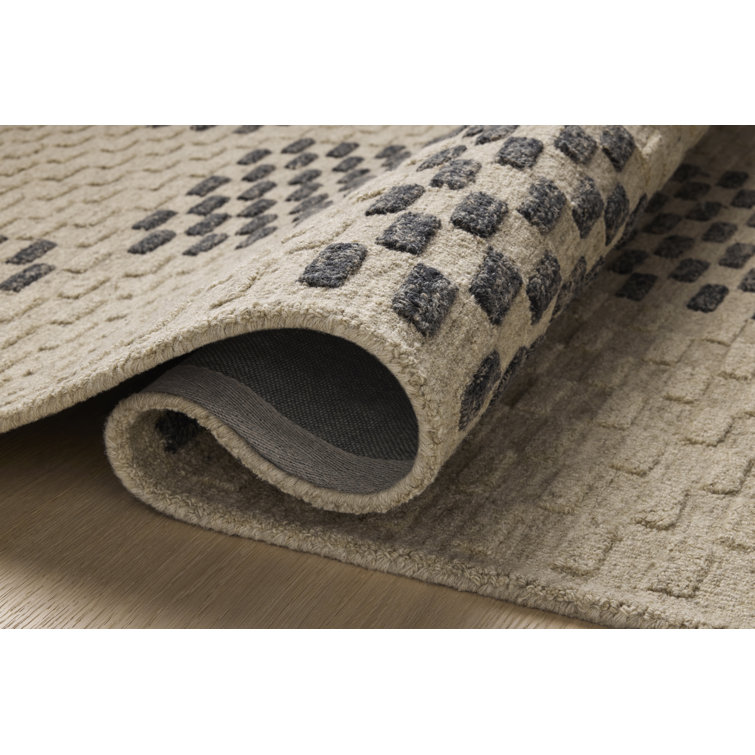 Bradley Beige and Midnight Wool Hand-Tufted Area Rug
