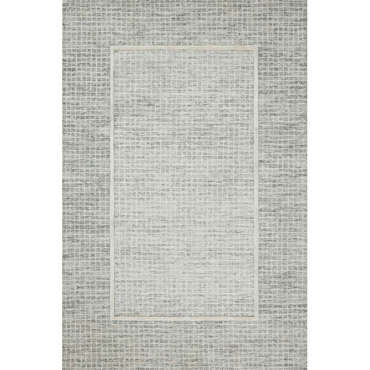 Mist and Ivory Hand-Tufted Wool Area Rug 2'-3" x 3'-9"