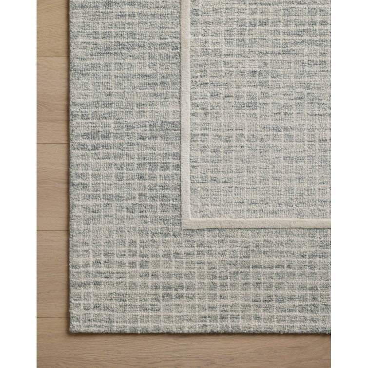 Mist and Ivory Hand-Tufted Wool Area Rug 2'-3" x 3'-9"