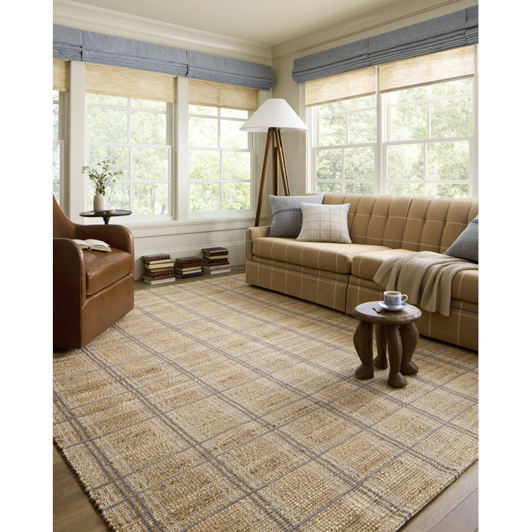 Judy Natural Stone Handwoven Cotton Viscose Area Rug