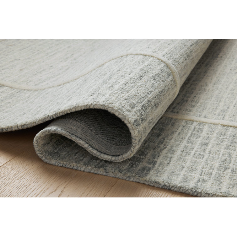 Mist and Ivory Hand-Tufted Wool Area Rug 2'-3" x 3'-9"