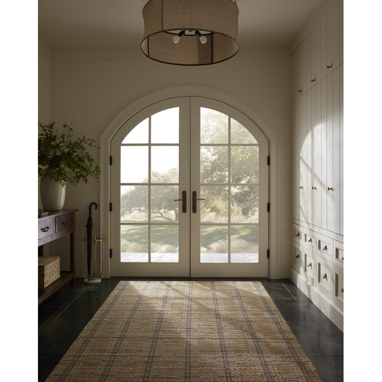 Judy Natural Stone Handwoven Cotton Viscose Area Rug