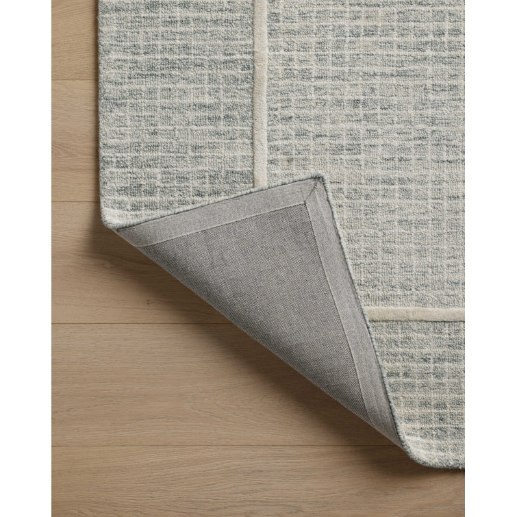 Mist and Ivory Hand-Tufted Wool Area Rug 2'-3" x 3'-9"