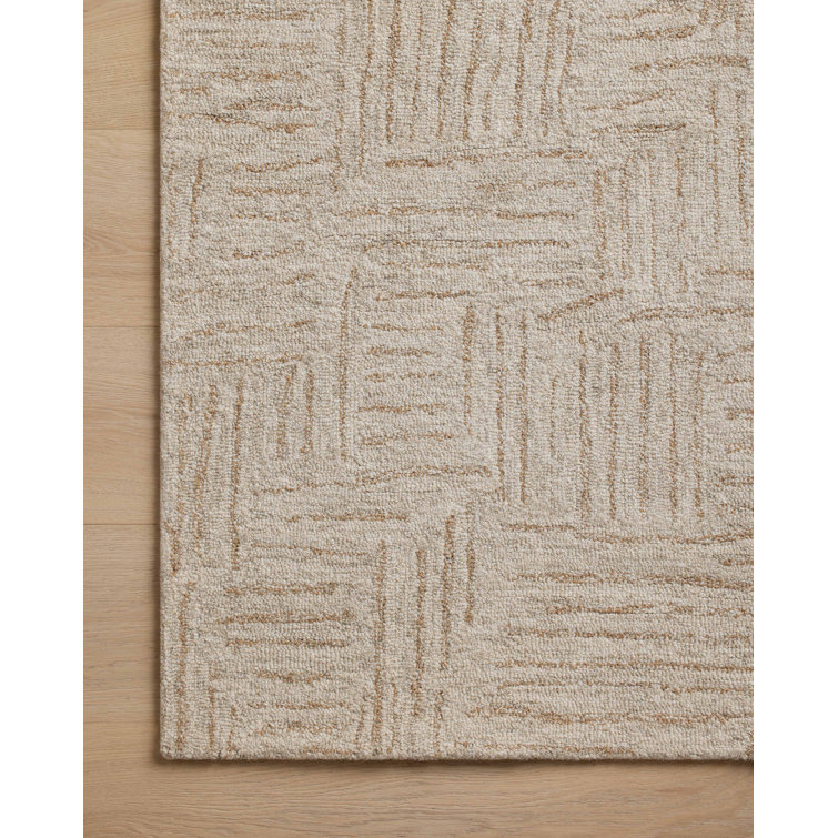 Polly Smoke and Sand Hand-Tufted Wool Area Rug 2'-3" x 3'-9"