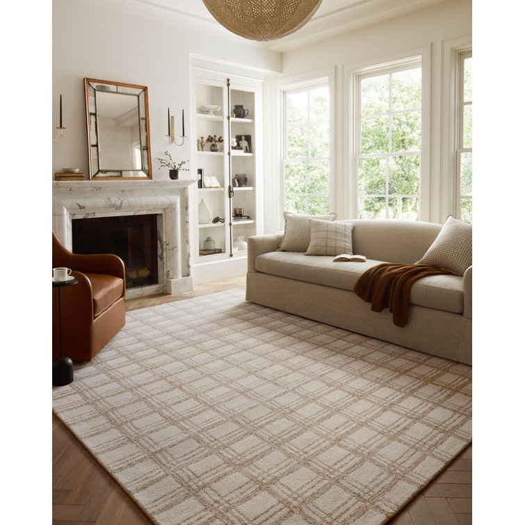 Polly Cream and Sand Hand-Tufted Wool Area Rug