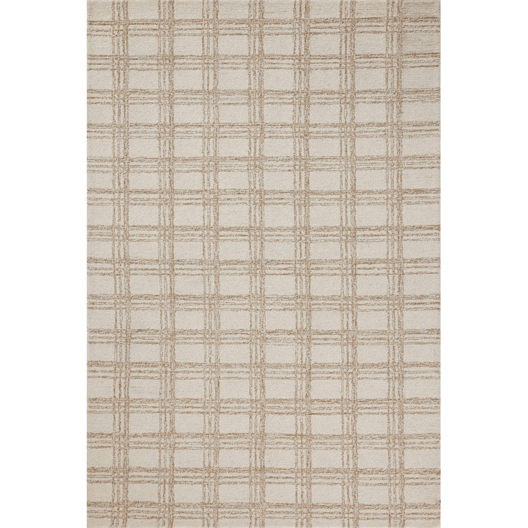 Polly Cream and Sand Hand-Tufted Wool Area Rug 8'-6" x 11'-6"