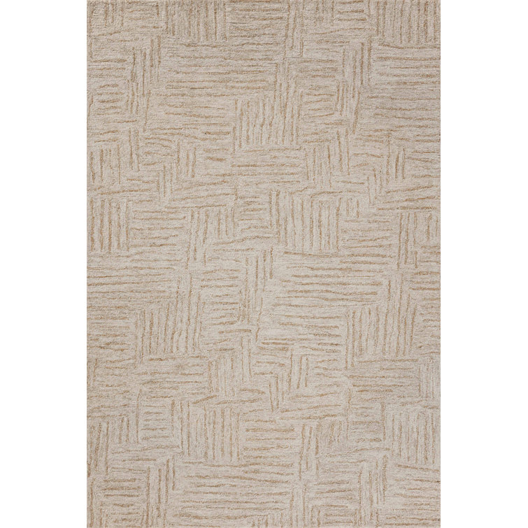 Polly Smoke and Sand Hand-Tufted Wool Area Rug 2'-3" x 3'-9"