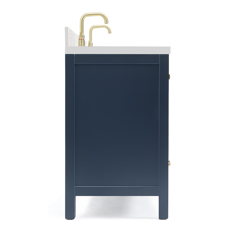 Cambridge Midnight Blue Double Vanity with Quartz Top