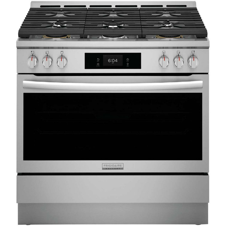 36" Stainless Steel Dual-Fuel Convection Range with Air Fry