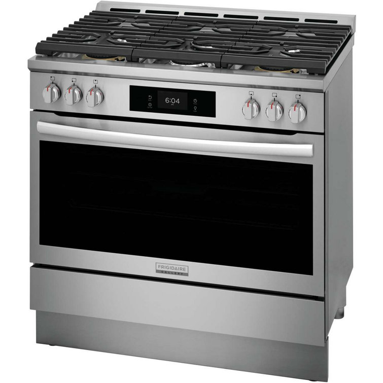 36" Stainless Steel Dual-Fuel Convection Range with Air Fry