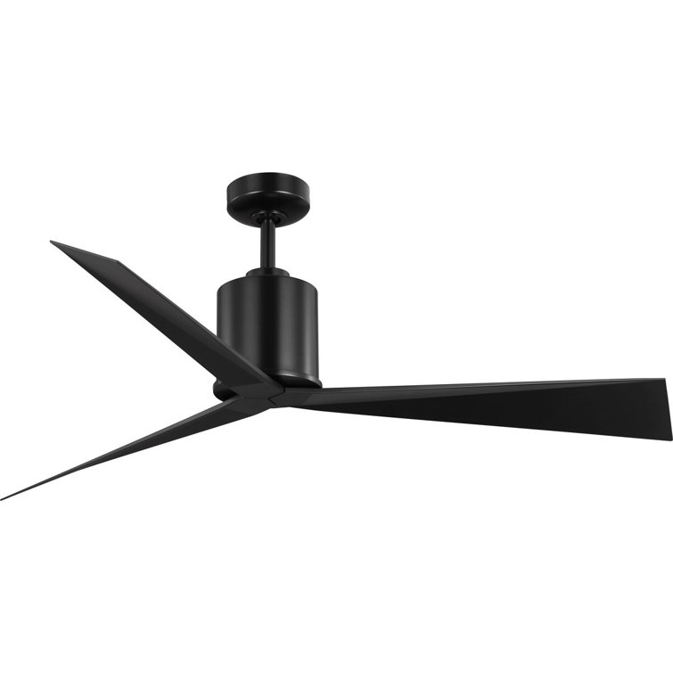 Paso 60'' Matte Black Industrial Ceiling Fan with Remote