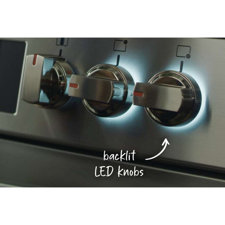 36" Stainless Steel Dual-Fuel Convection Range with Air Fry