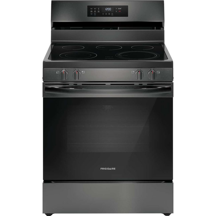 Frigidaire 30" Black Stainless Steel Freestanding Electric Range with Air Fry