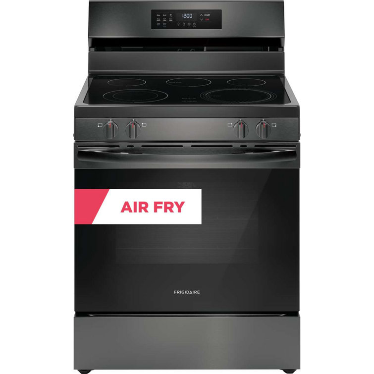 Frigidaire 30" Black Stainless Steel Freestanding Electric Range with Air Fry