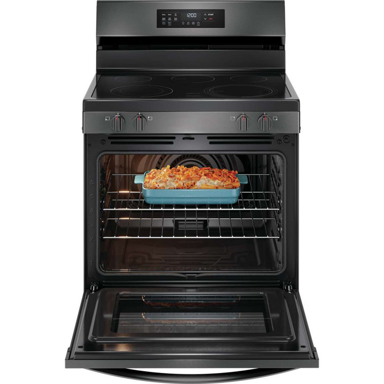 Frigidaire 30" Black Stainless Steel Freestanding Electric Range with Air Fry