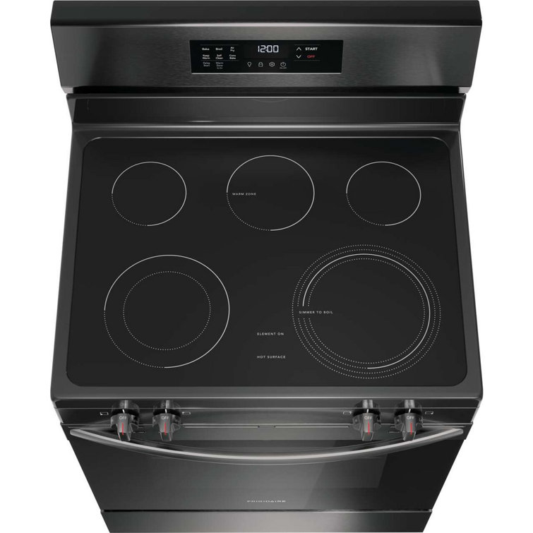 Frigidaire 30" Black Stainless Steel Freestanding Electric Range with Air Fry
