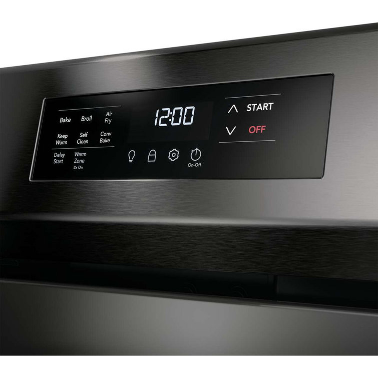 Frigidaire 30" Black Stainless Steel Freestanding Electric Range with Air Fry