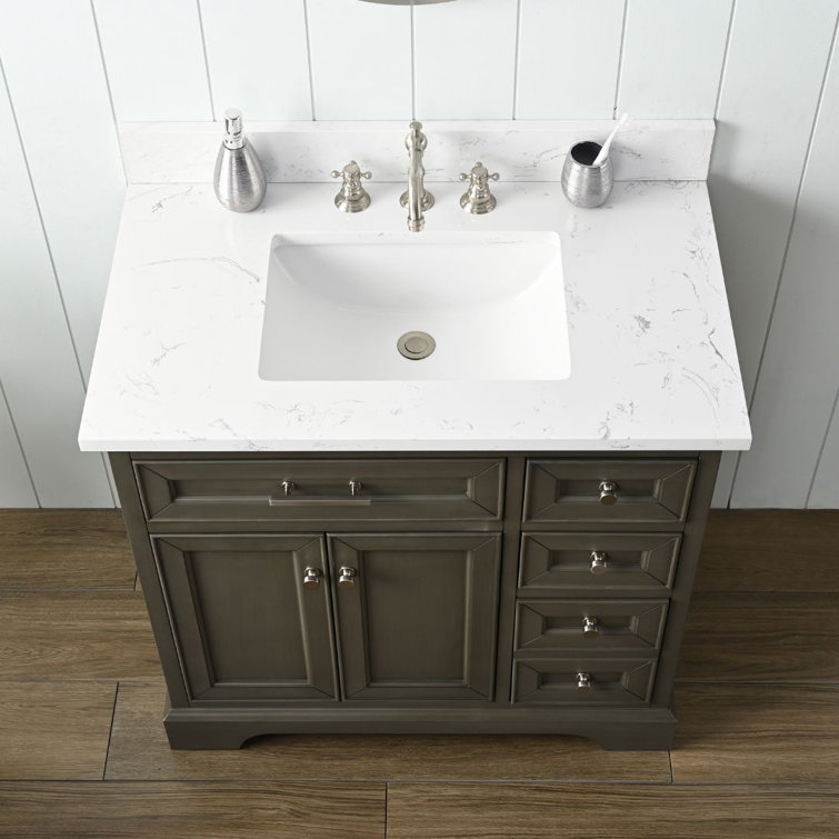Thompson 36'' Silver Gray Freestanding Bathroom Vanity