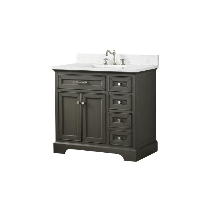 Thompson 36'' Silver Gray Freestanding Bathroom Vanity