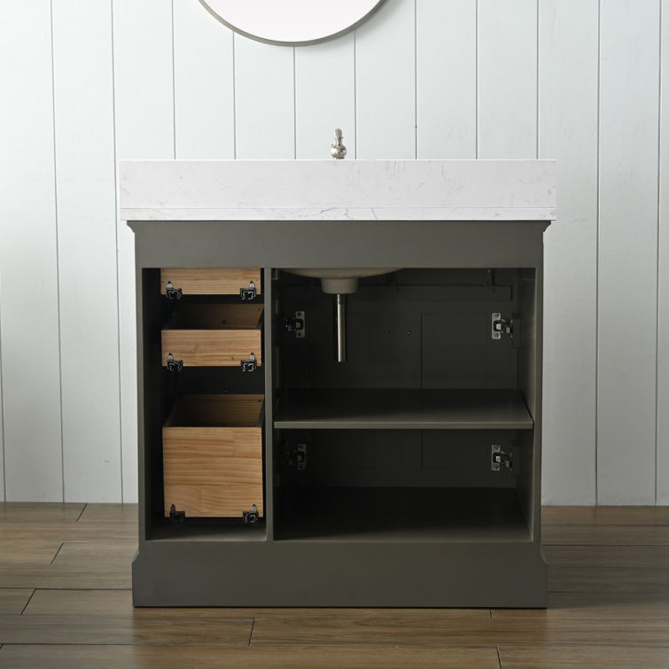 Thompson 36'' Silver Gray Freestanding Bathroom Vanity