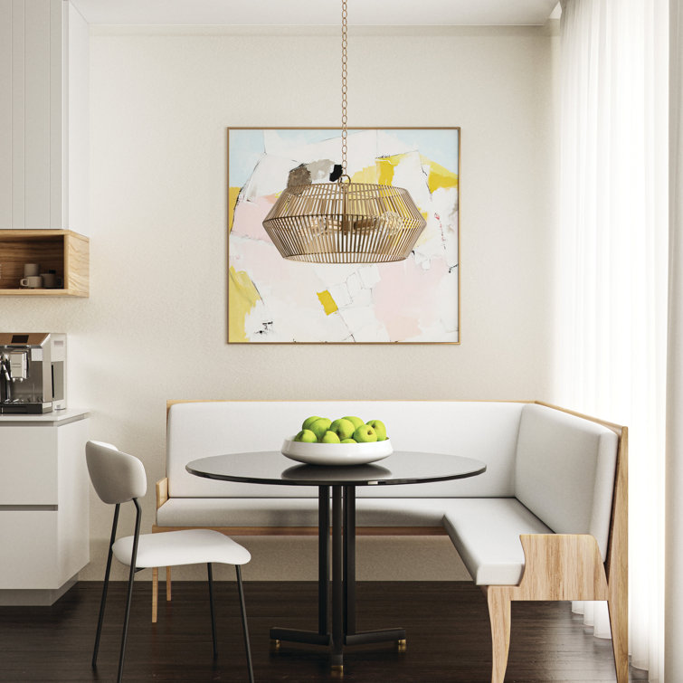 Kaiya Matte Brass 4-Light Geometric Pendant
