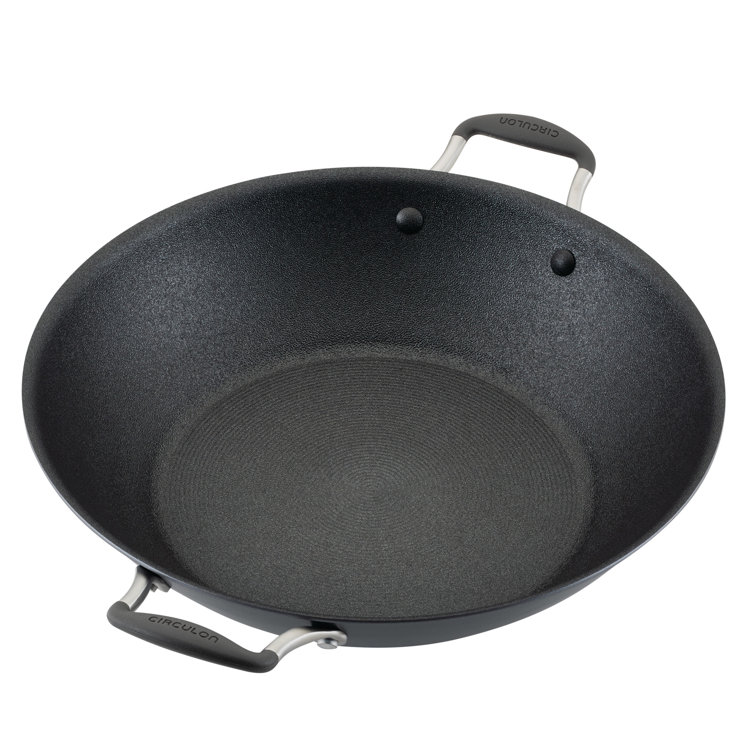 Graphite 14'' Nonstick Aluminum Wok with Stainless Steel Lid