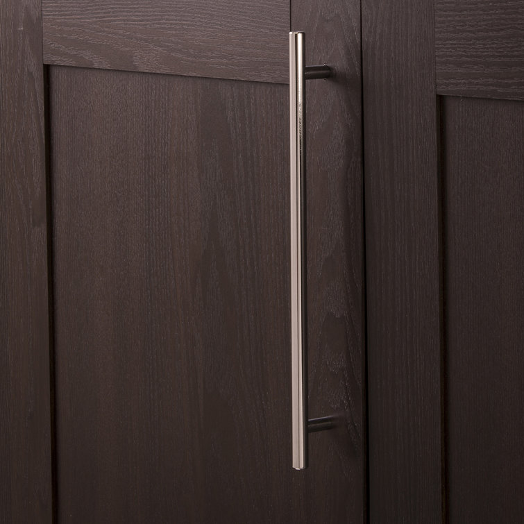 Chrome Bar Pull Kitchen Cabinet Handles with Mounting Hardware