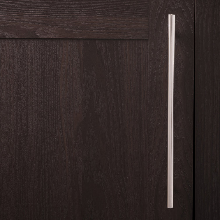 Chrome Bar Pull Kitchen Cabinet Handles with Mounting Hardware