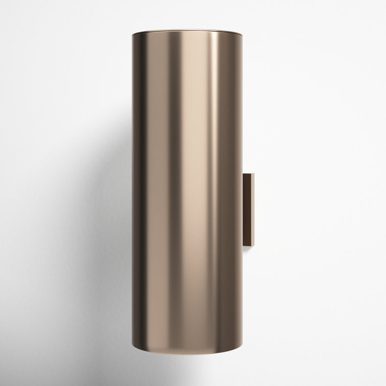 Bronze Cylinder Dimmable Outdoor Wall Sconce