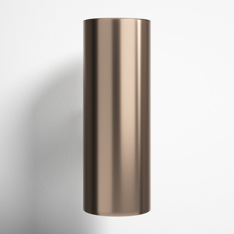 Bronze Cylinder Dimmable Outdoor Wall Sconce