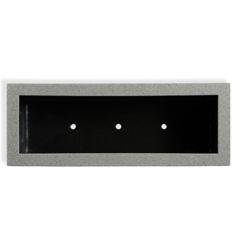 Gray Granite Extra Large Rectangular Polymer Planter