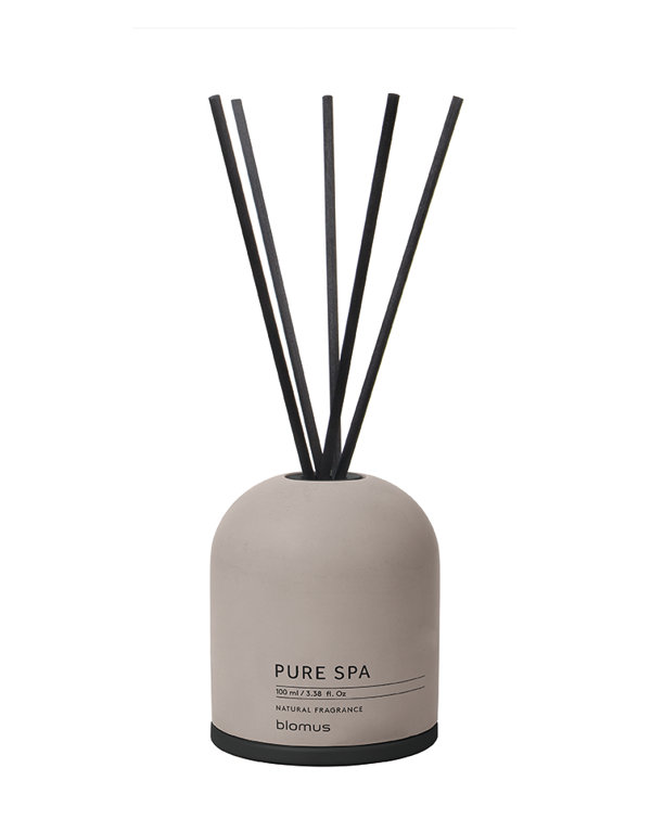 Satellite Royal Leather 3.3oz Reed Diffuser Set with Concrete Cover