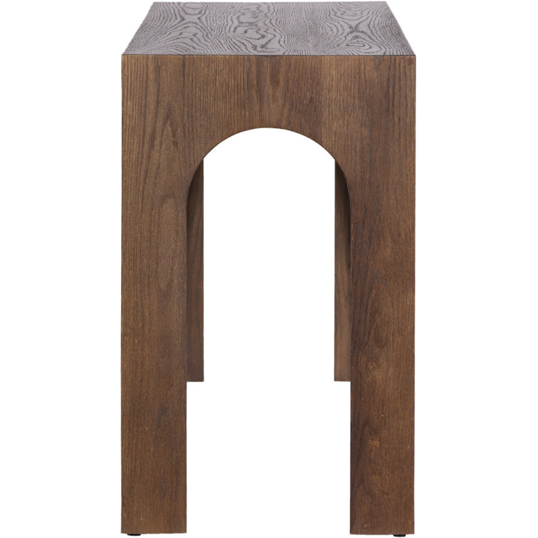 Riter 54'' Brown Oak Solid Wood Console Table