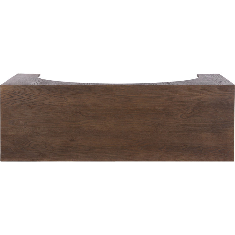 Riter 54'' Brown Oak Solid Wood Console Table