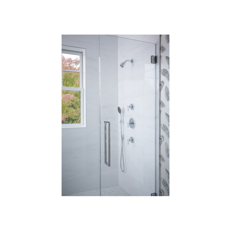 Polished Chrome Lever Handle Volume Control Trim
