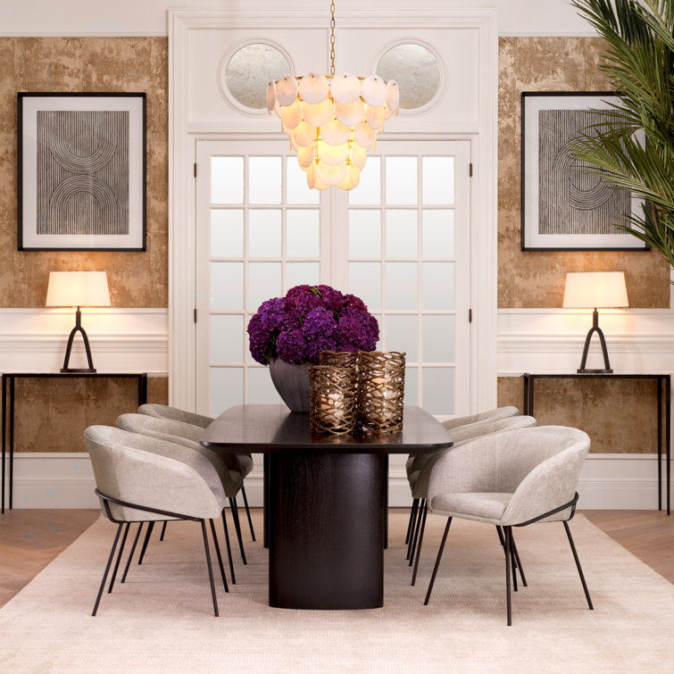Antique Brass and Alabaster 9-Light Tiered Chandelier