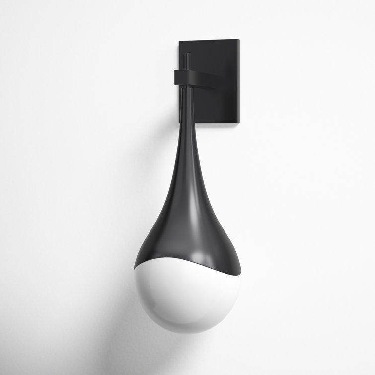 Ariana Old Bronze Opal Glass Single-Light Sconce