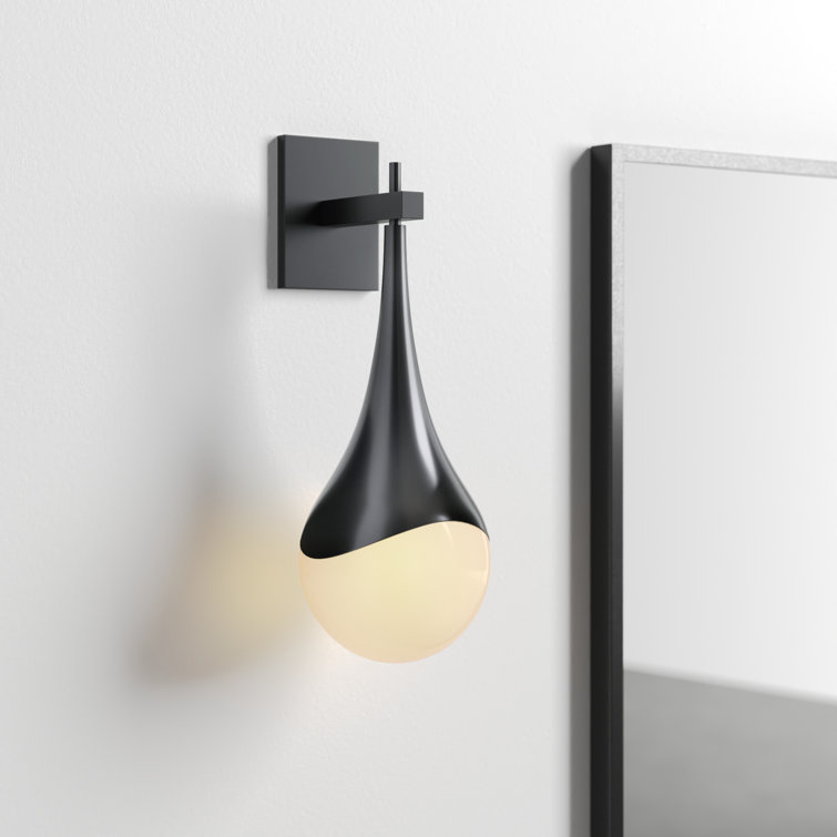 Ariana Old Bronze Opal Glass Single-Light Sconce