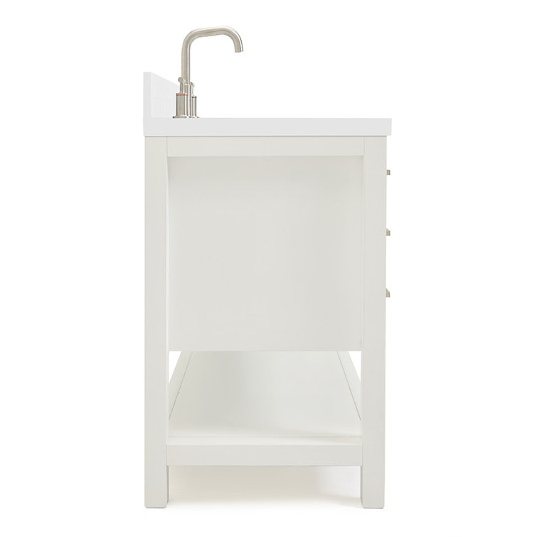 Magnolia 55" White Quartz Top Single Basin Vanity