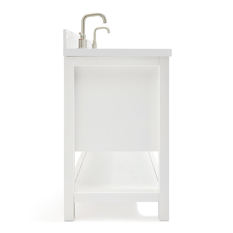 Magnolia 61" White Freestanding Single Bathroom Vanity Set