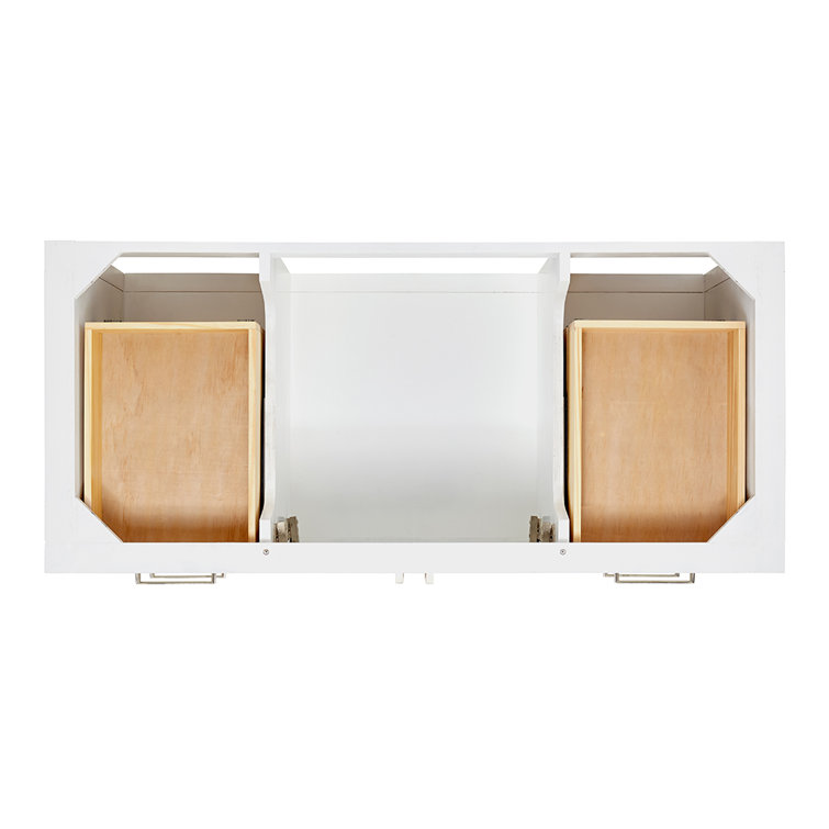 48'' White Solid Wood Single Bathroom Vanity Base