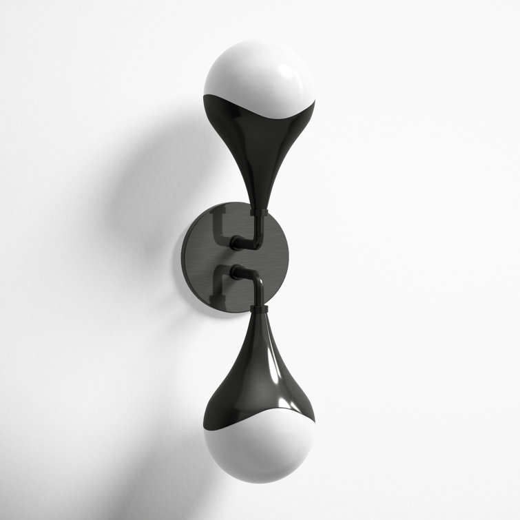 Ariana Old Bronze Dimmable LED Bath Sconce with Opal Glass