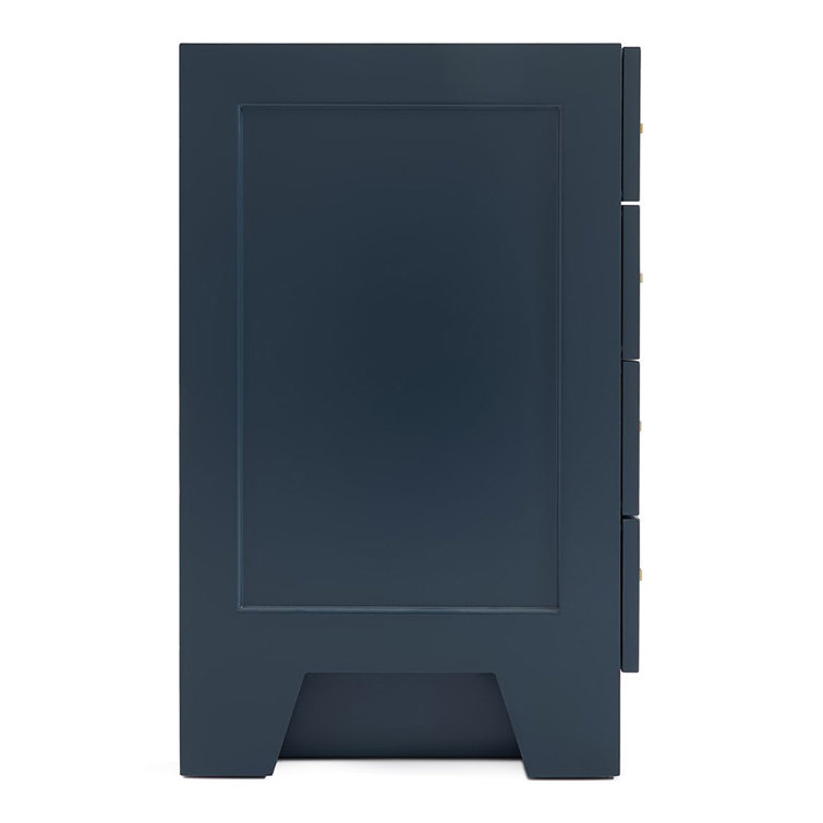 Midnight Blue 42'' Freestanding Wood Bathroom Vanity Base