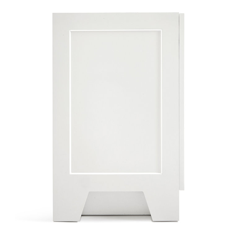 Taylor 42'' White Wood Freestanding Single Vanity Base with Brass Hardware