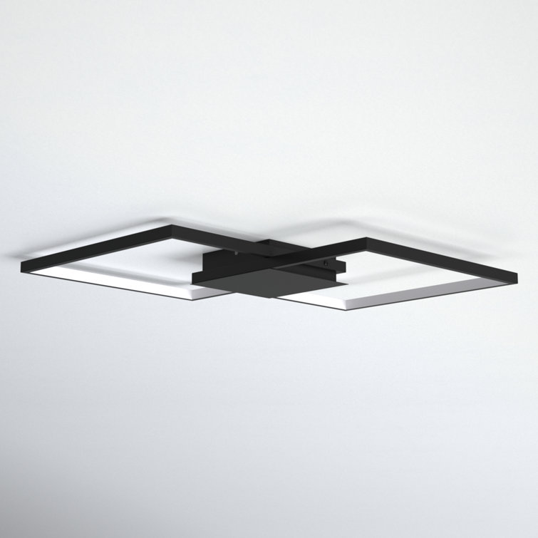 Milanius Matte Black Aluminum 24W LED Wall/Ceiling Light