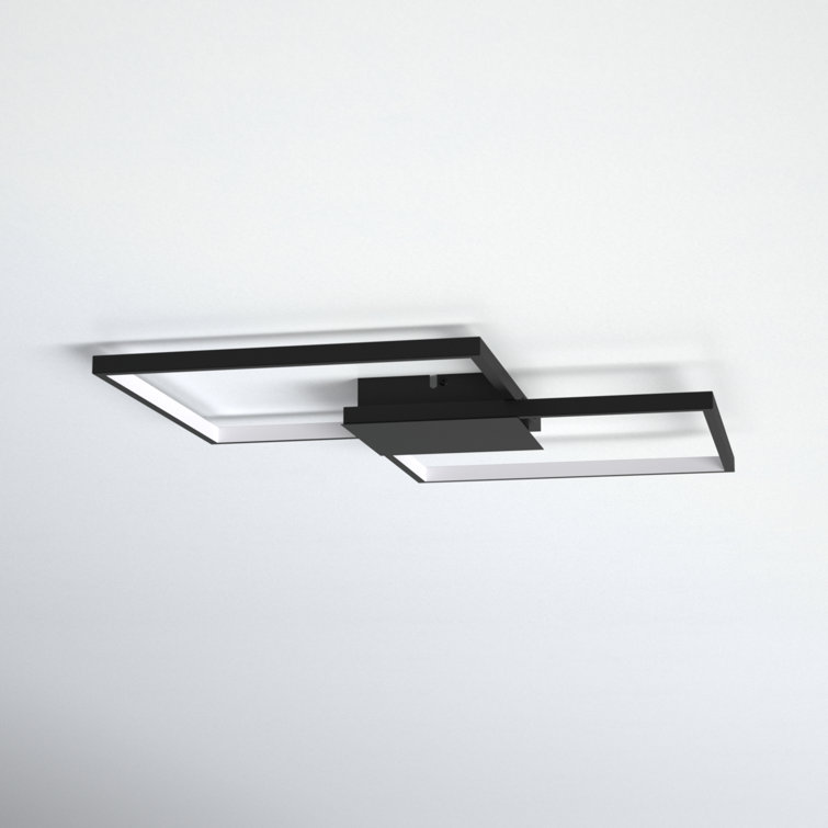Milanius Matte Black Aluminum 24W LED Wall/Ceiling Light
