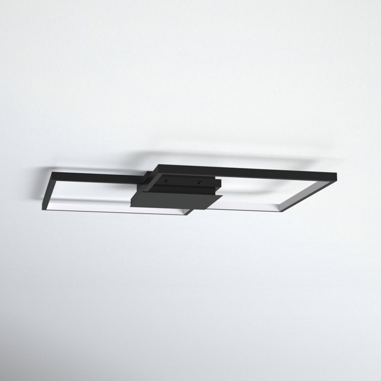 Milanius Matte Black Aluminum 24W LED Wall/Ceiling Light