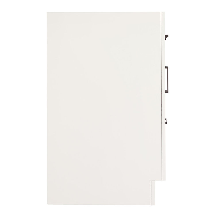 60'' White Hardwood Double Freestanding Bathroom Vanity