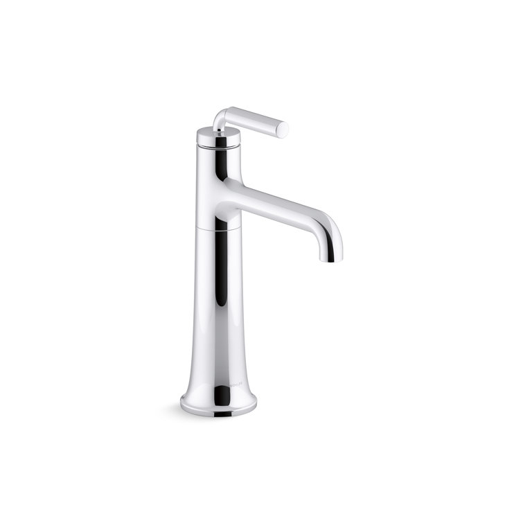 Chrome Brass Single-Handle Tall Bathroom Faucet