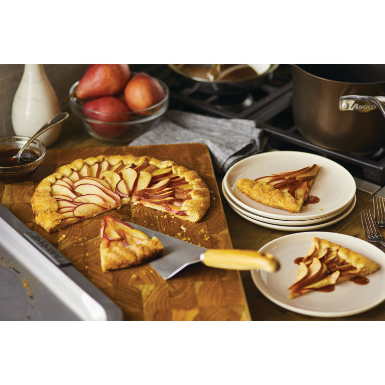 Gray Nonstick Carbon Steel Cookie Sheet with Silicone Grips, 14" x 16"
